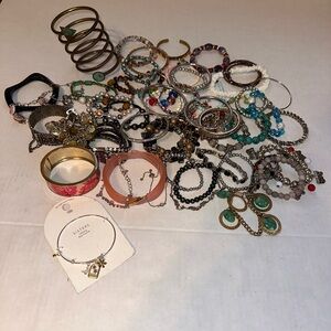 Beautiful Bracelet lot Multicolor And Charm bracelet Various style Lot of 54